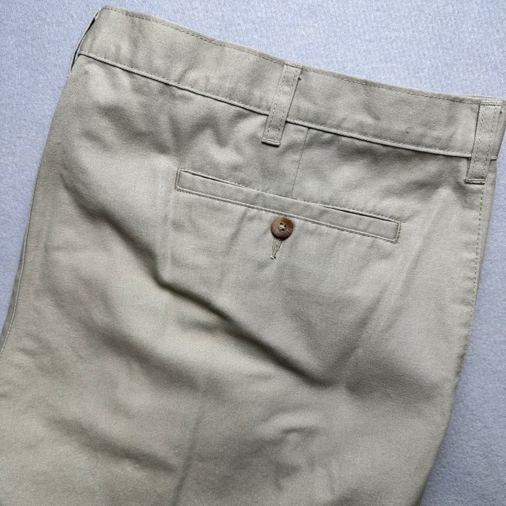 George Chino Pants Mens 48x30 Barley Tan Khaki Flat Front Straight Leg GM00200B